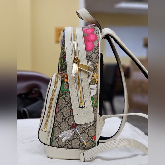 GUCCI Ophidia GG Flora Small Backpack - Picture 3 of 8
